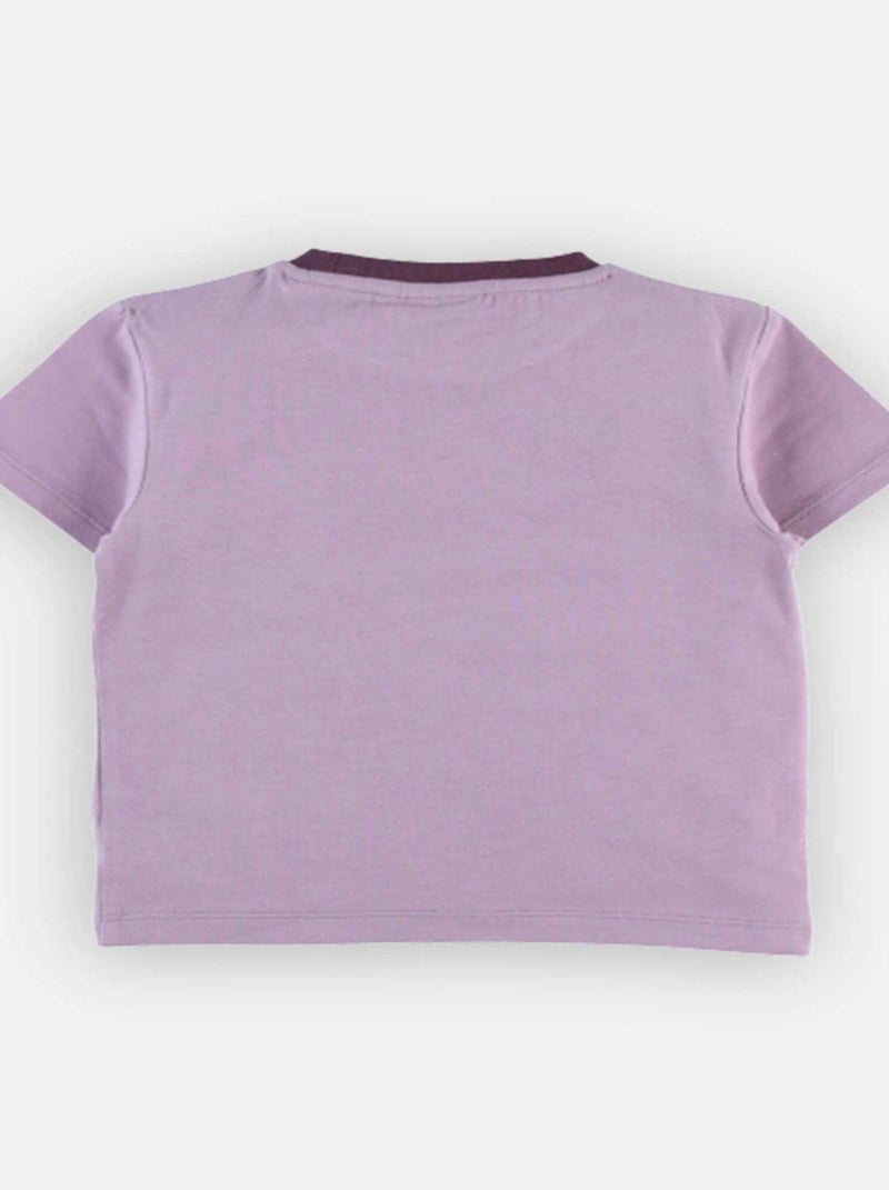 T-shirt imprimé lion, Mauve - Kiabi