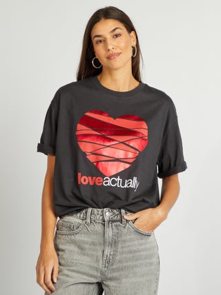 T-shirt imprimé 'Love Actually'