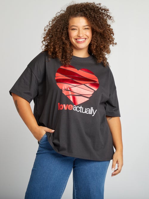 T-shirt imprimé 'Love Actually' - Kiabi