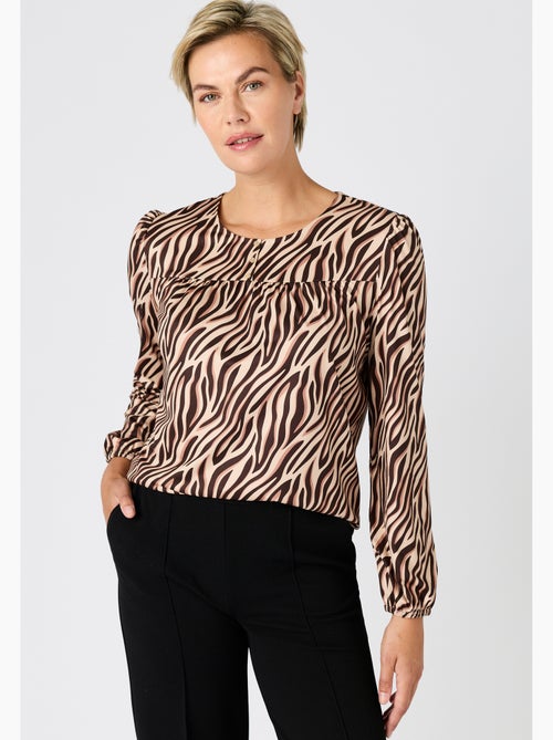 T-shirt imprimé maille chaude - Damart - Kiabi