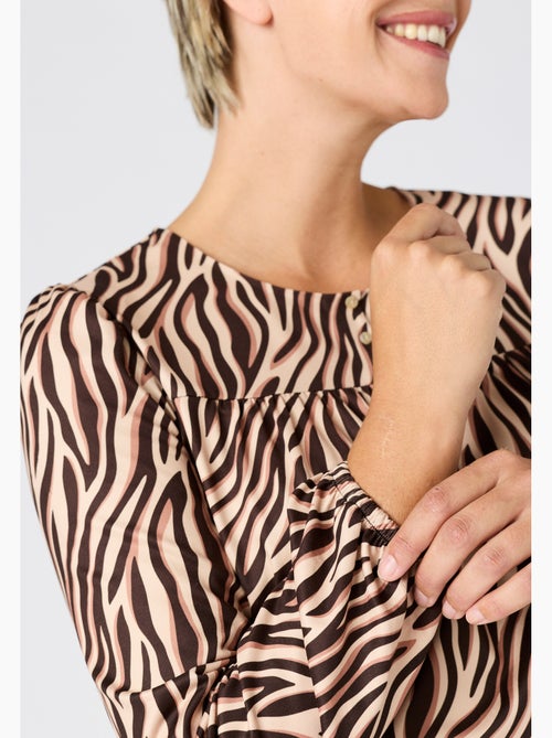 T-shirt imprimé maille chaude - Damart - Kiabi