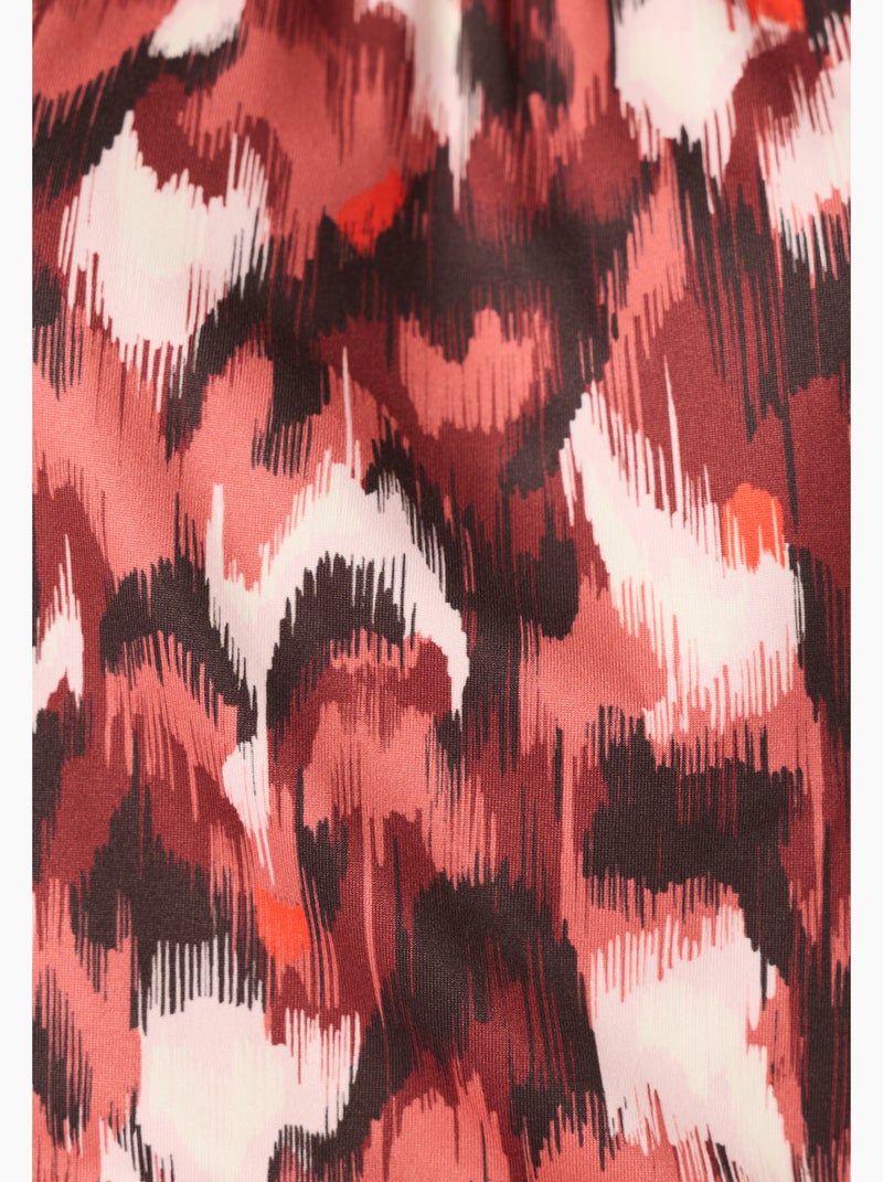 T-shirt imprimé maille chaude - Damart Rouge - Kiabi