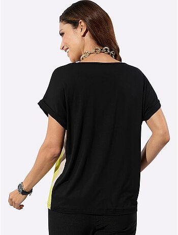 T-shirt Imprimé Mancherons Tendance - Taille Standard - Witt