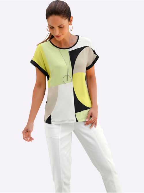 T-shirt Imprimé Mancherons Tendance - Taille Standard - Witt - Kiabi T-shirt Imprimé Mancherons Tendance - Taille Standard - Witt - Kiabi