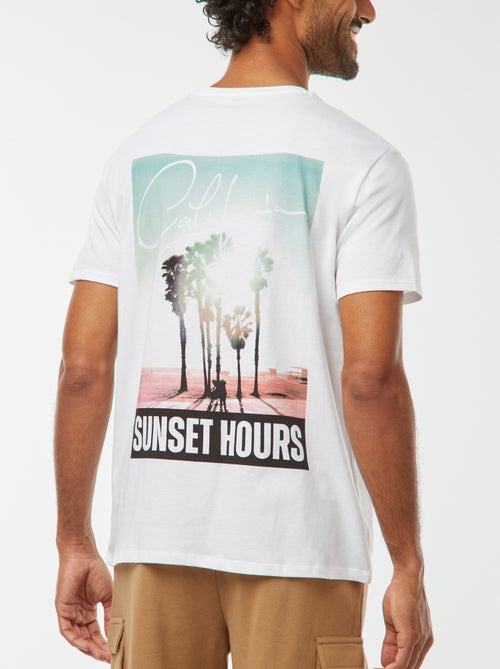 T-shirt imprimé manches courtes - Kiabi