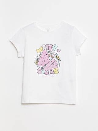 T-shirt imprimé manches courtes et col rond