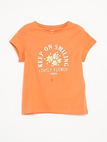 T-shirt imprimé manches courtes et col rond