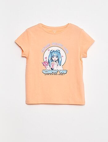 T-shirt imprimé manches courtes et col rond