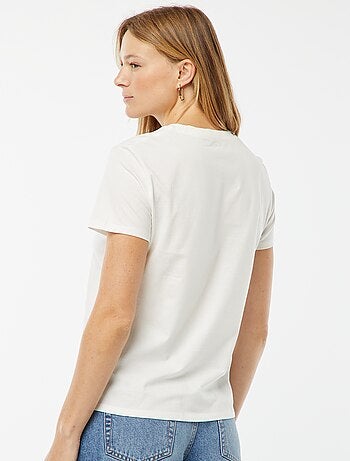 T-shirt imprimé manches courtes 'fête des mères'