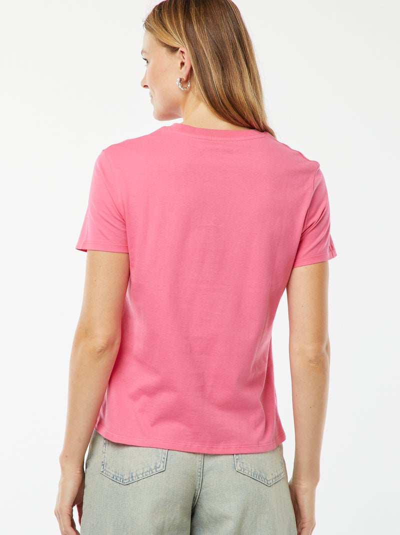 T-shirt imprimé manches courtes 'fête des mères' ROSE - Kiabi