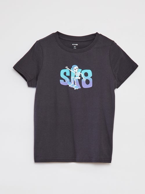 T-shirt imprimé manches courtes - Kiabi
