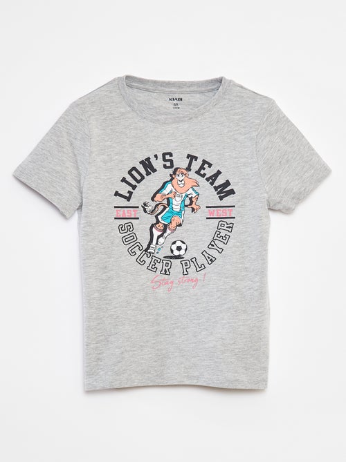 T-shirt imprimé manches courtes - Kiabi