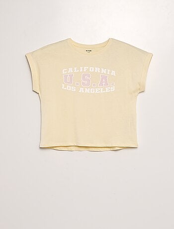 T-shirt Fille Manches Courtes - Imprimé Kpop Y2K Kawaii - Tissu Doux - Style Anime - Pour Enfants