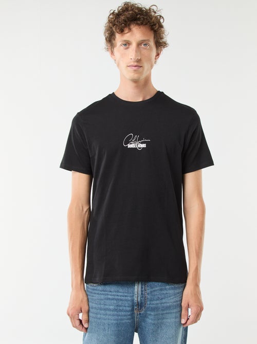 T-shirt imprimé manches courtes - Kiabi