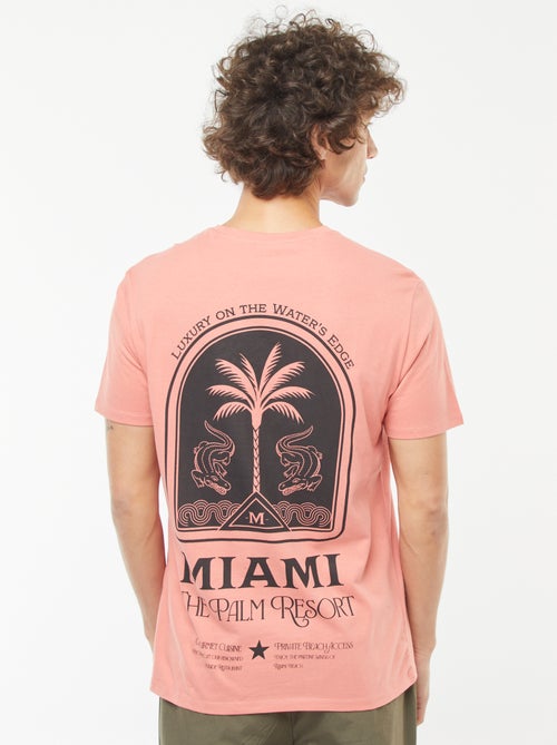 T-shirt imprimé manches courtes - Kiabi