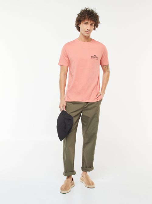 T-shirt imprimé manches courtes - Kiabi