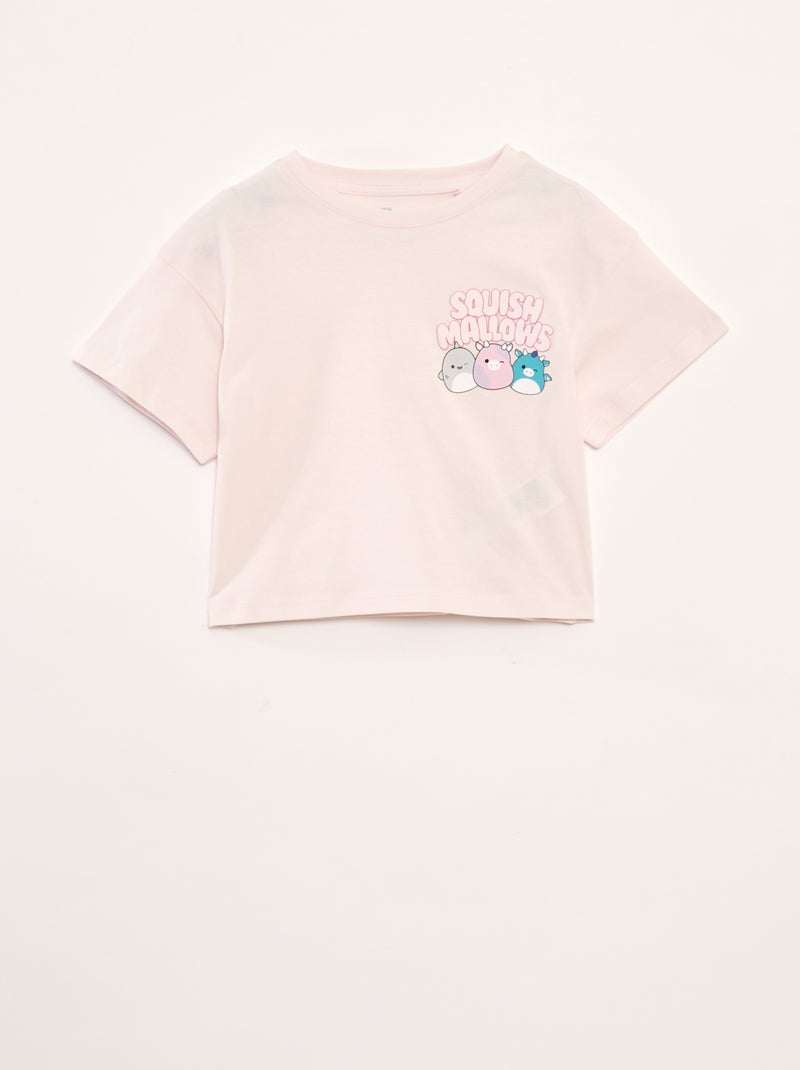 T-shirt imprimé manches courtes Rose - Kiabi