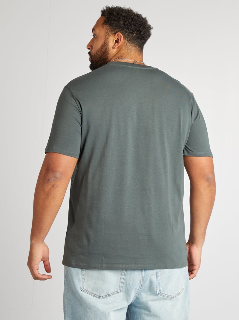 T-shirt imprimé manches courtes Vert - Kiabi