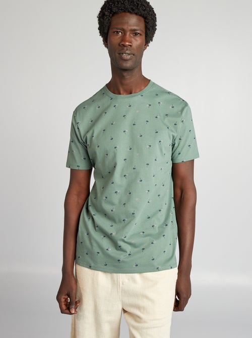 T-shirt imprimé manches courtes - Kiabi