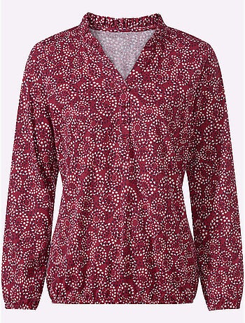 T-shirt imprimé manches et ourlet élastiqués - taille standard - witt