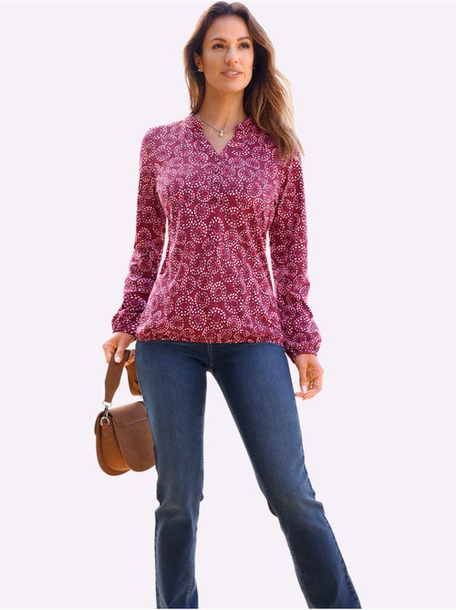 T-shirt imprimé manches et ourlet élastiqués - taille standard - witt - Kiabi T-shirt imprimé manches et ourlet élastiqués - taille standard - witt - Kiabi