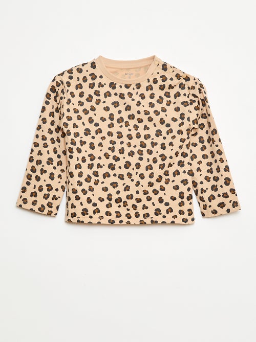 T-shirt imprimé manches longues - So Easy - Kiabi