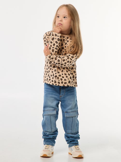 T-shirt imprimé manches longues - So Easy - Kiabi