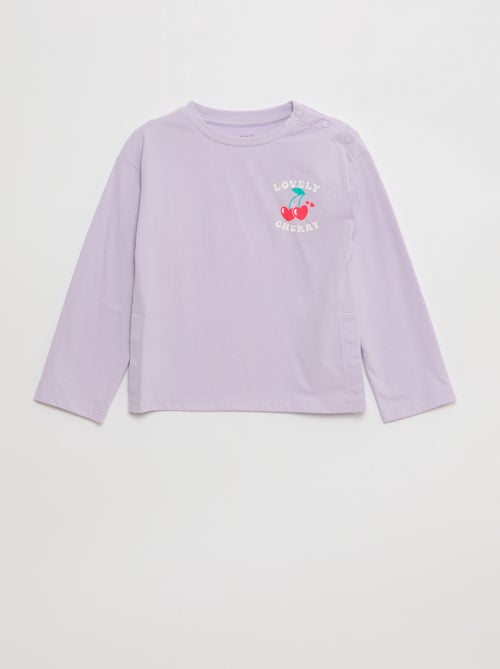 T-shirt imprimé manches longues - So Easy - Kiabi