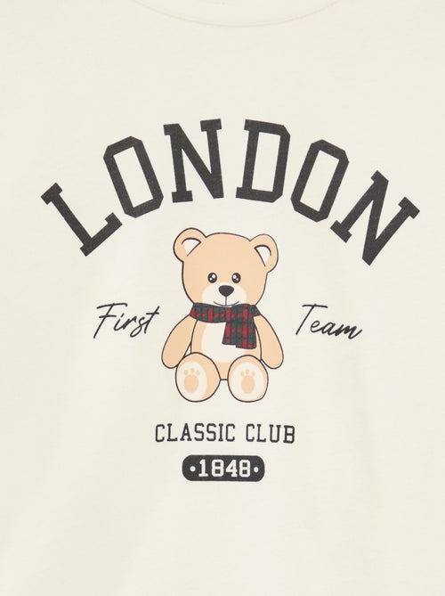 T-shirt imprimé manches longues - Kiabi