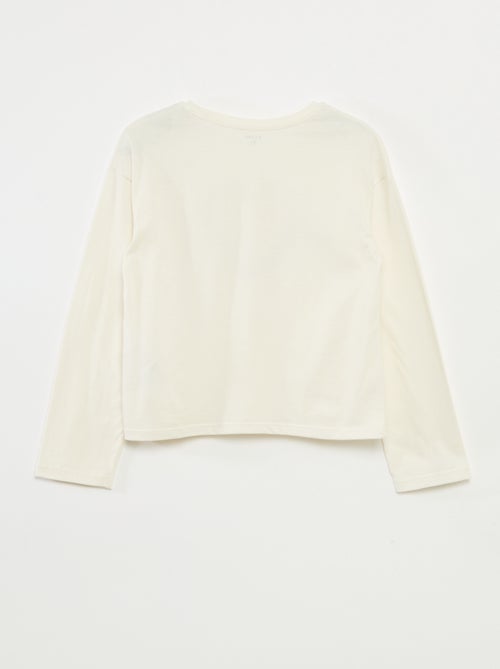 T-shirt imprimé manches longues - Kiabi