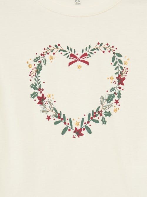 T-shirt imprimé manches longues - Kiabi