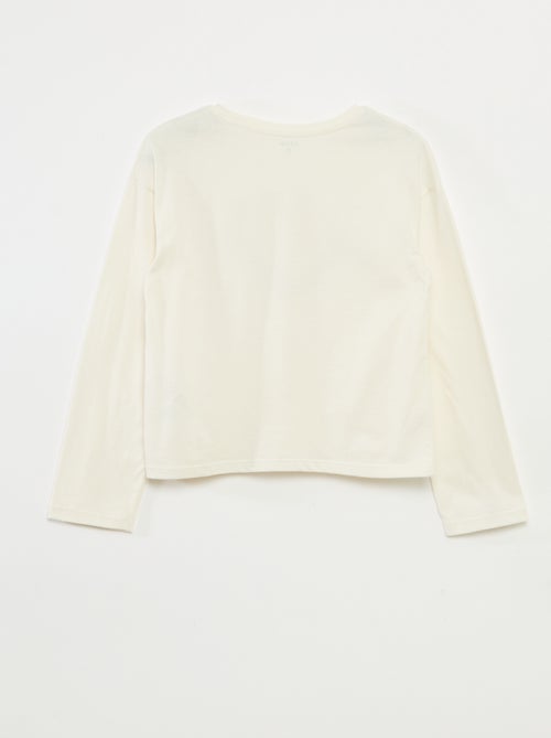 T-shirt imprimé manches longues - Kiabi