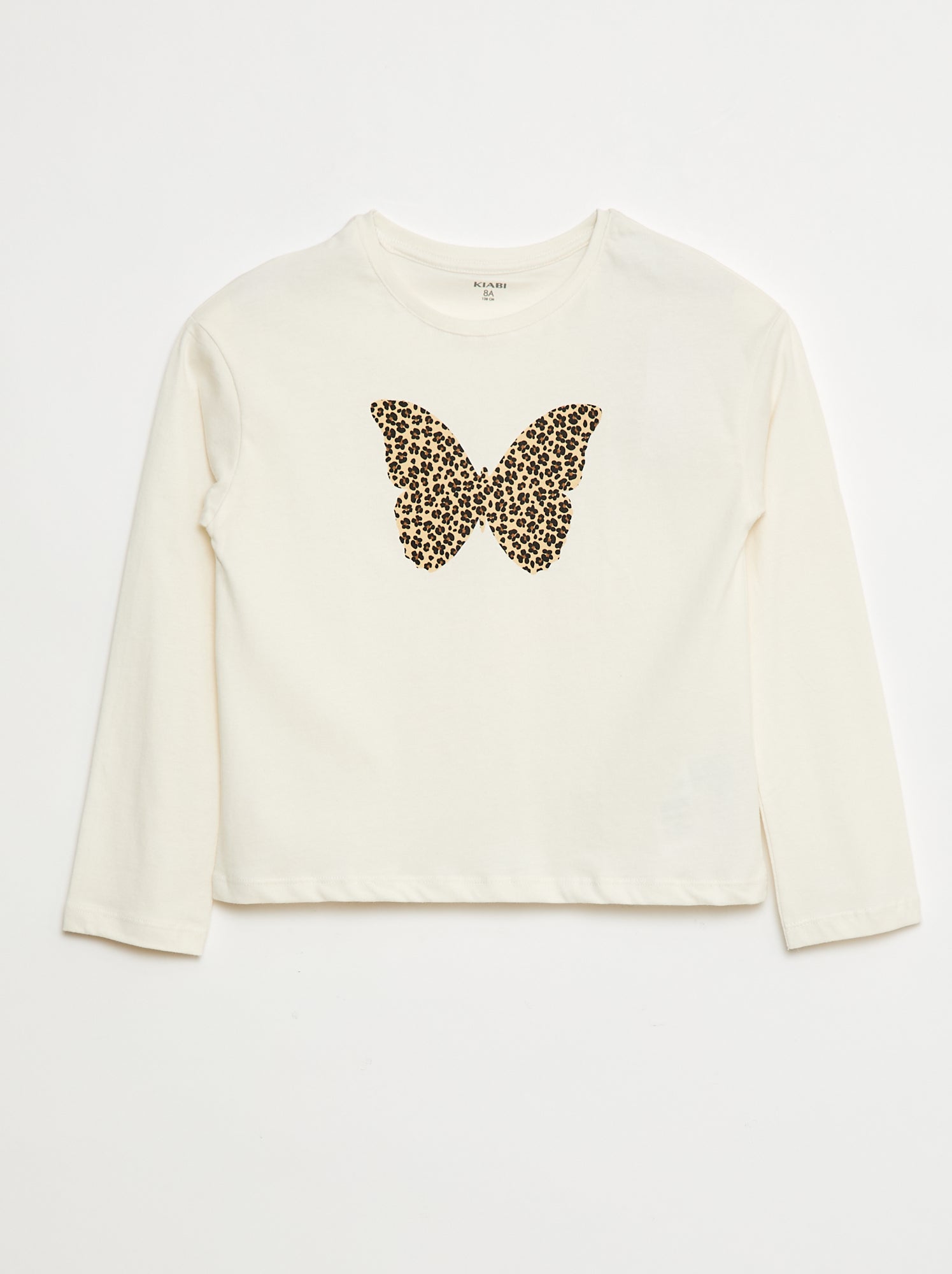 T-shirt Manches Longues Enfant Fille Garçon - Coton Doux Coupe Large - Imprimé Uni - Maternelle Loisirs - 5