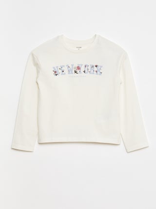 T-shirt imprimé manches longues
