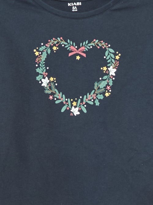 T-shirt imprimé manches longues - Kiabi