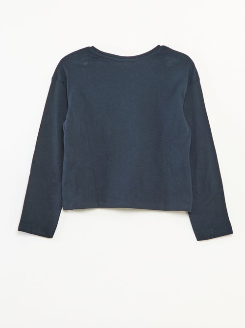 T-shirt imprimé manches longues - Kiabi