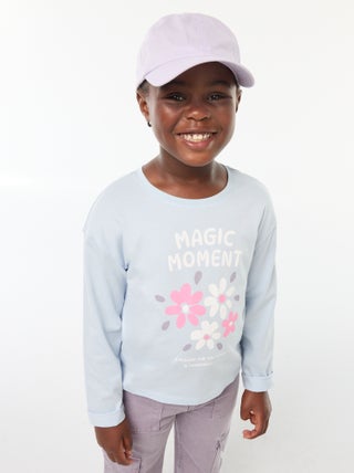T-shirt imprimé manches longues