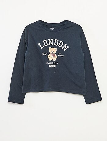 T-shirt imprimé manches longues