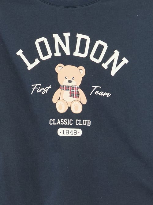 T-shirt imprimé manches longues - Kiabi