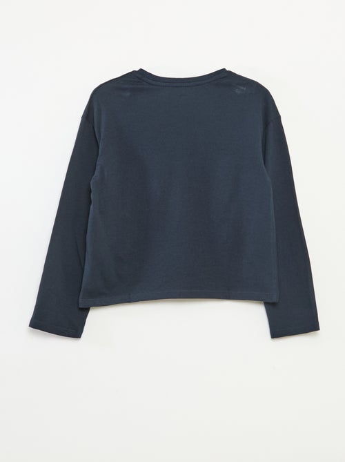 T-shirt imprimé manches longues - Kiabi