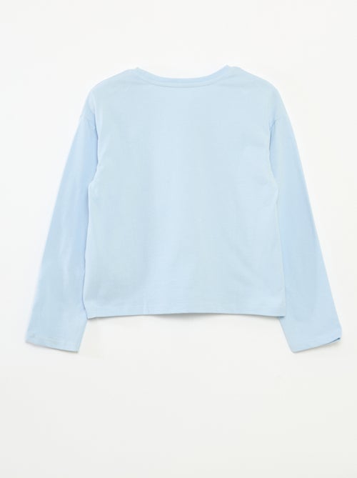 T-shirt imprimé manches longues - Kiabi