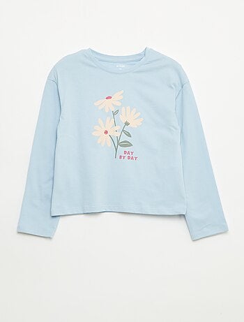 T-shirt imprimé manches longues