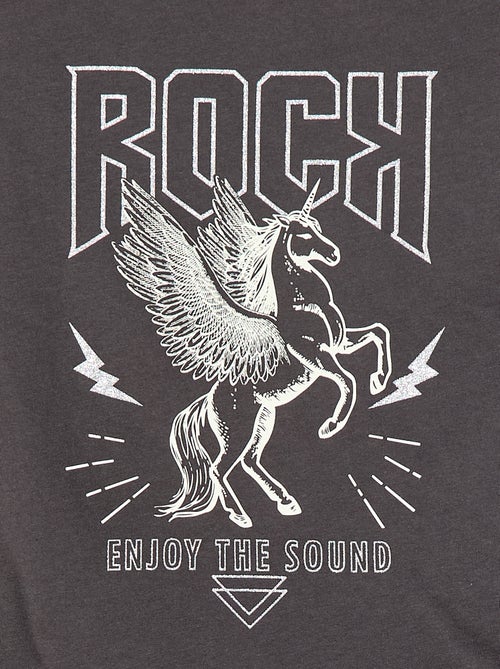 T-shirt imprimé manches longues - Kiabi