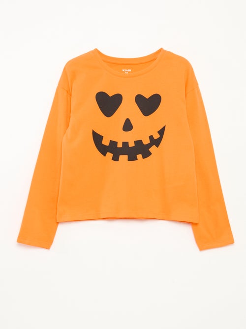 T-shirt imprimé manches longues - Kiabi