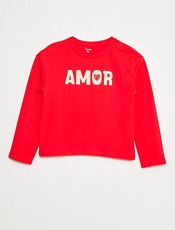 T-shirt imprimé manches longues