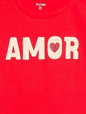 T-shirt imprimé manches longues