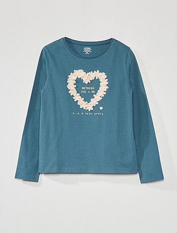 T shirt fille top tee shirt Kiabi