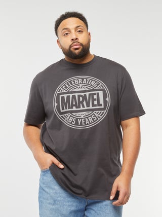 T-shirt imprimé 'Marvel' à manches courtes