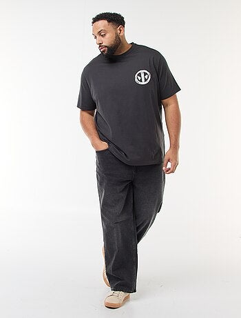 T-shirt imprimé 'Marvel' 'Deadpool' en coton uni