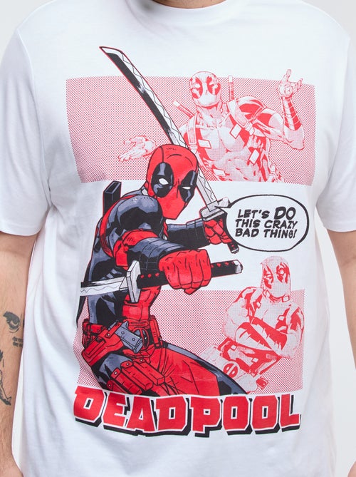 T-shirt imprimé 'Marvel' 'Deadpool' uni - Kiabi